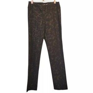 LG Lena Gabrielle | High Rise Slim Pull on printed Pants Rose Gold Black